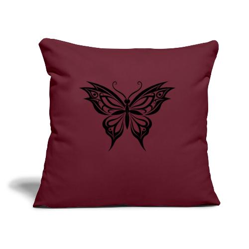 Stenciled🦋 BUTTERFLY - Throw Pillow Cover 17.5” x 17.5”