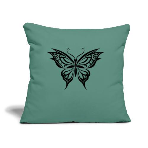 Stenciled🦋 BUTTERFLY - Throw Pillow Cover 17.5” x 17.5”