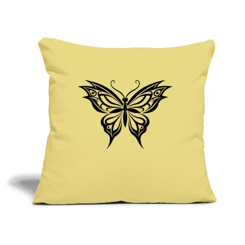 Stenciled🦋 BUTTERFLY - Throw Pillow Cover 17.5” x 17.5”