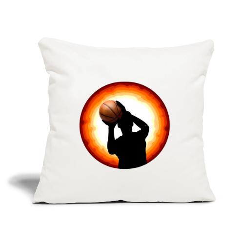 Basketball: The Art of the Shot - Throw Pillow Cover 17.5” x 17.5”