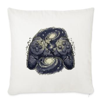 Cosmic Controller Nebula - Throw Pillow Cover 17.5” x 17.5” - natural white - Front