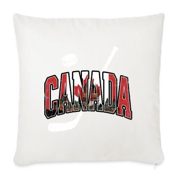 Canada - Throw Pillow Cover 17.5” x 17.5” - natural white - Front