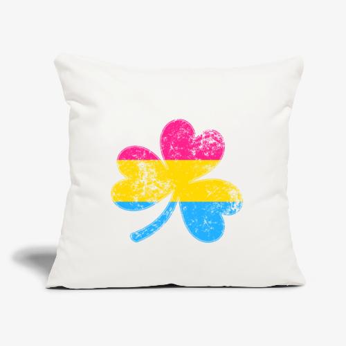 Pansexual Shamrock Pride Flag - Throw Pillow Cover 17.5” x 17.5”