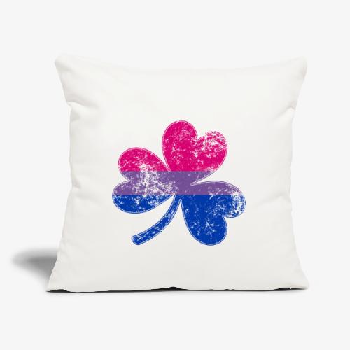 Bisexual Shamrock Pride Flag - Throw Pillow Cover 17.5” x 17.5”
