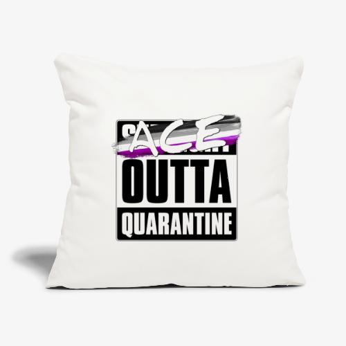Ace Outta Quarantine - Asexual Pride - Throw Pillow Cover 17.5” x 17.5”