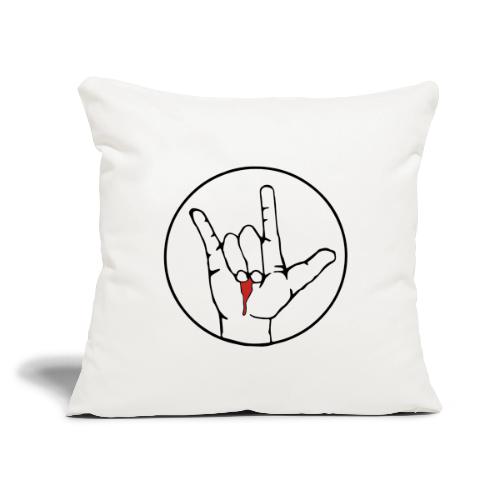 Jesus loves you - Throw Pillow Cover 17.5” x 17.5”