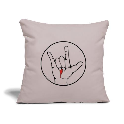 Jesus loves you - Throw Pillow Cover 17.5” x 17.5”