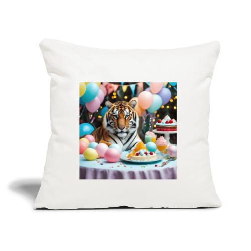 Make Every Celebration Roar with Tiger Souvenirs - Throw Pillow Cover 17.5” x 17.5”
