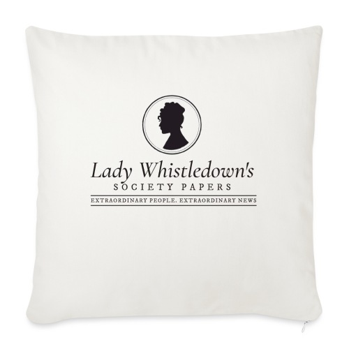 Lady Whistledown's Society Papers - Throw Pillow Cover 17.5” x 17.5”