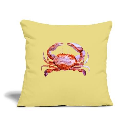 Coastal Living - Red Crab, Lighthouses - Throw Pillow Cover 17.5” x 17.5”