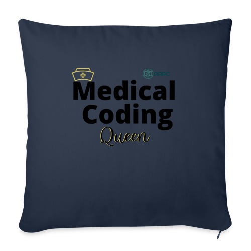 AAPC Medical Coding Queen Apparel - Throw Pillow Cover 17.5” x 17.5”