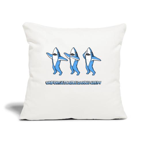Dancing Sharks - Unforgettable Dance Party - Throw Pillow Cover 17.5” x 17.5”