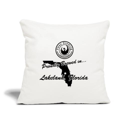 Proudly Brewed - Throw Pillow Cover 17.5” x 17.5”