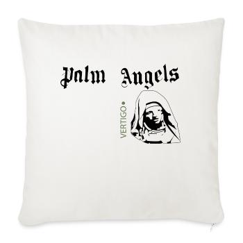 "VERTIGO ONE" - Throw Pillow Cover 17.5” x 17.5” - natural white - Front