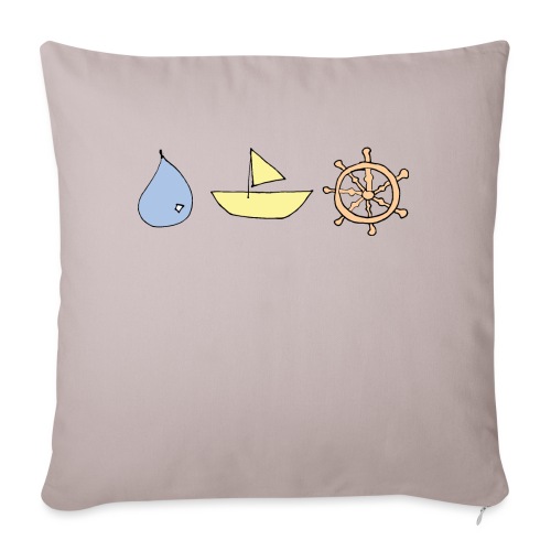 Drop, Ship, Dharma - Throw Pillow Cover 17.5” x 17.5”