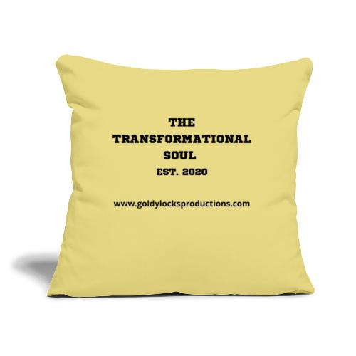 The Transformational Soul EST 2020 - Throw Pillow Cover 17.5” x 17.5”