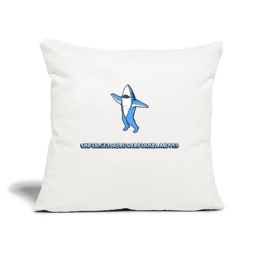Dancing Sharks are Uncorgettable - Throw Pillow Cover 17.5” x 17.5”