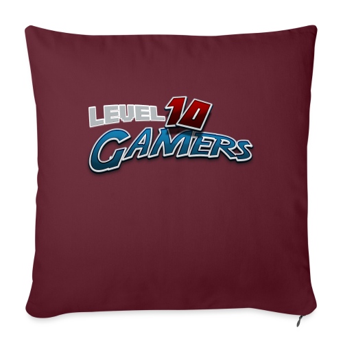 Level10Gamers Logo - Throw Pillow Cover 17.5” x 17.5”