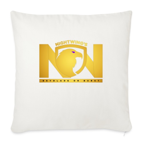 Nightwing All Gold Logo - Throw Pillow Cover 17.5” x 17.5”