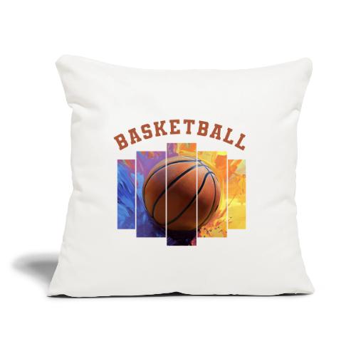 Basketball Pulse - Throw Pillow Cover 17.5” x 17.5”