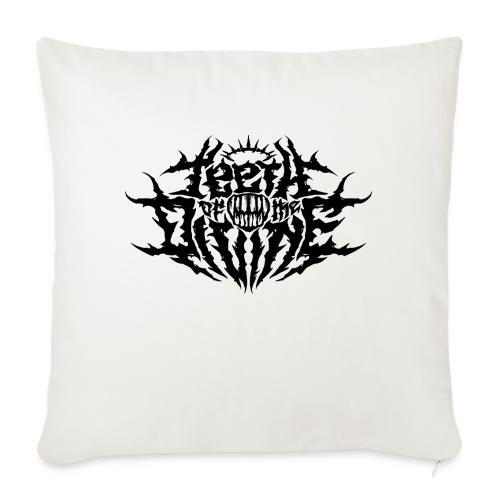 Teeth Of The Divine Logo BLACK - Throw Pillow Cover 17.5” x 17.5”