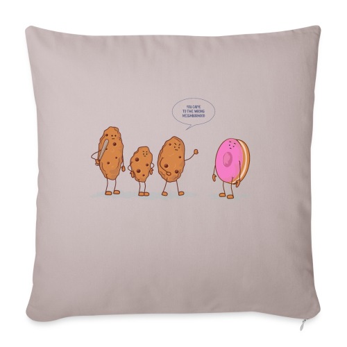 cookies - Throw Pillow Cover 17.5” x 17.5”