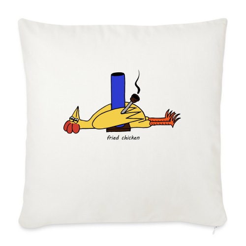 fried chicken - Throw Pillow Cover 17.5” x 17.5”