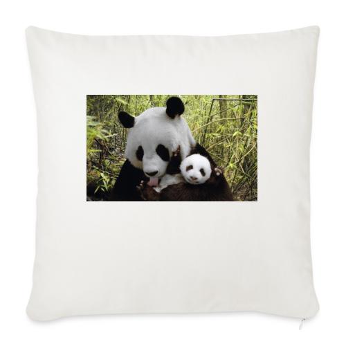 panda - Throw Pillow Cover 17.5” x 17.5”