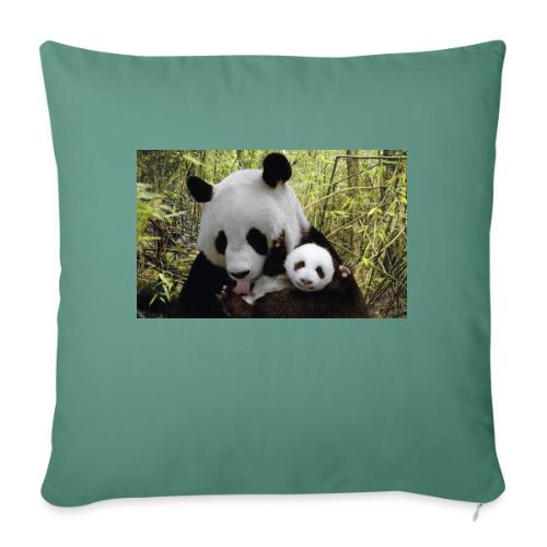 panda - Throw Pillow Cover 17.5” x 17.5”