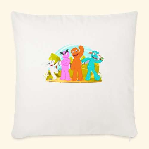 Fuzzy & Pals - Throw Pillow Cover 17.5” x 17.5”