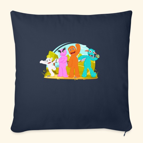 Fuzzy & Pals - Throw Pillow Cover 17.5” x 17.5”