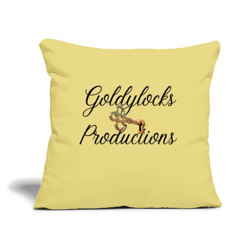 Goldylocks Productions Logo - Throw Pillow Cover 17.5” x 17.5”