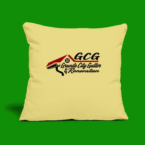 GCGRED - Throw Pillow Cover 17.5” x 17.5”