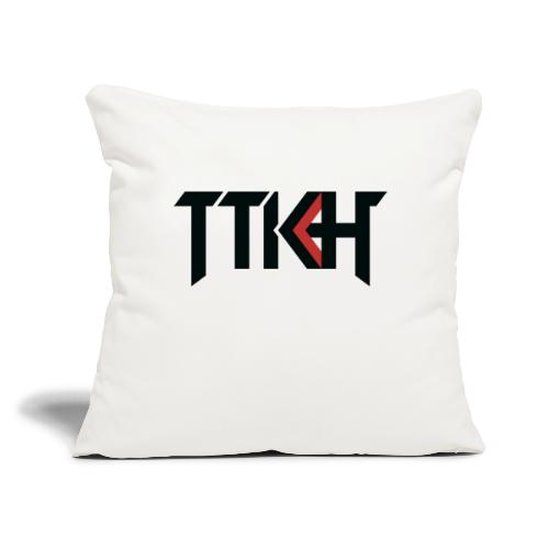Logo TTKH Black - Throw Pillow Cover 17.5” x 17.5”