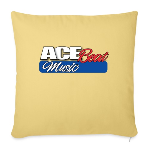 AceBeat Music Logo - Throw Pillow Cover 17.5” x 17.5”