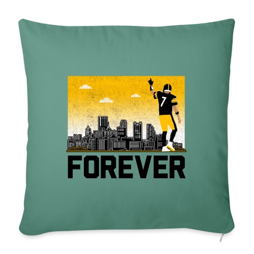 7 Forever (on light) - Throw Pillow Cover 17.5” x 17.5”