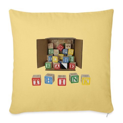 Think Outside the Box - Throw Pillow Cover 17.5” x 17.5”