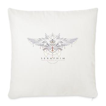 Seraphim Logo - Throw Pillow Cover 17.5” x 17.5” - natural white - Front