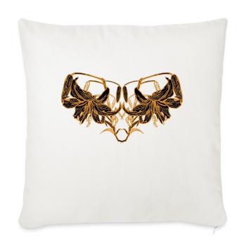 suit h2 - Throw Pillow Cover 17.5” x 17.5” - natural white - Front