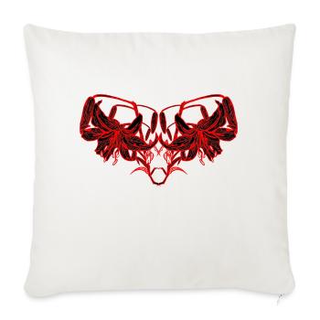 suit h1 - Throw Pillow Cover 17.5” x 17.5” - natural white - Front