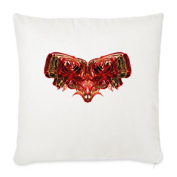 suit h3 - Throw Pillow Cover 17.5” x 17.5” - natural white - Front