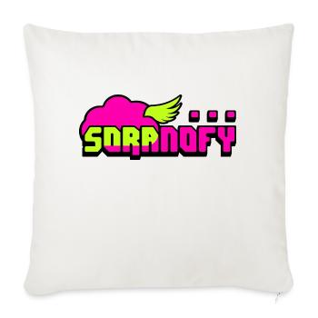 SORANOFY NY - Throw Pillow Cover 17.5” x 17.5” - natural white - Front