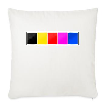Denji Sentai Megaranger green Copy Copy - Throw Pillow Cover 17.5” x 17.5” - natural white - Front