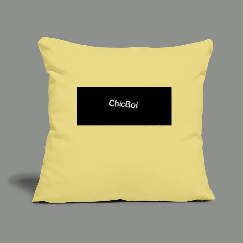 ChicBoi @pparel - Throw Pillow Cover 17.5” x 17.5”