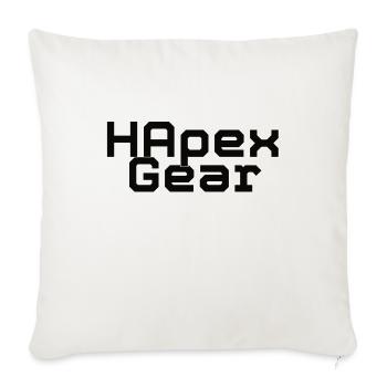 HApex Gear Smaller - Throw Pillow Cover 17.5” x 17.5” - natural white - Front