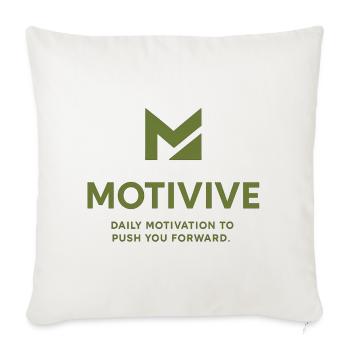 Sport only in the front - Throw Pillow Cover 17.5” x 17.5” - natural white - Front