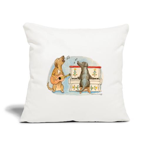Lab & Hound Jam Session - Throw Pillow Cover 17.5” x 17.5”