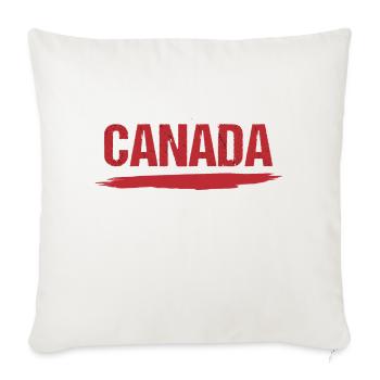 canada - Throw Pillow Cover 17.5” x 17.5” - natural white - Front