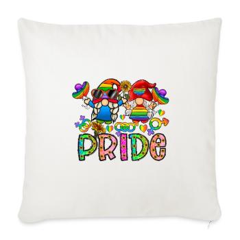 Pride - Throw Pillow Cover 17.5” x 17.5” - natural white - Front