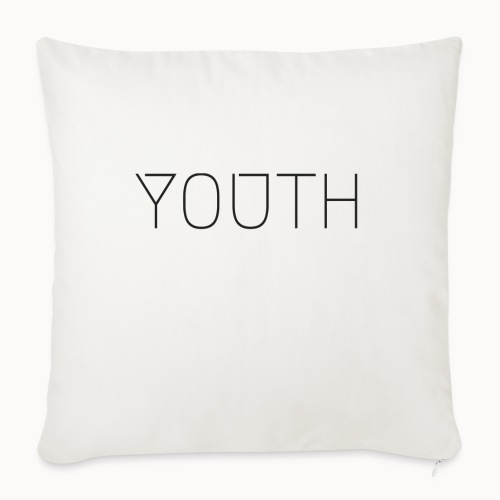 Youth Text - Throw Pillow Cover 17.5” x 17.5”